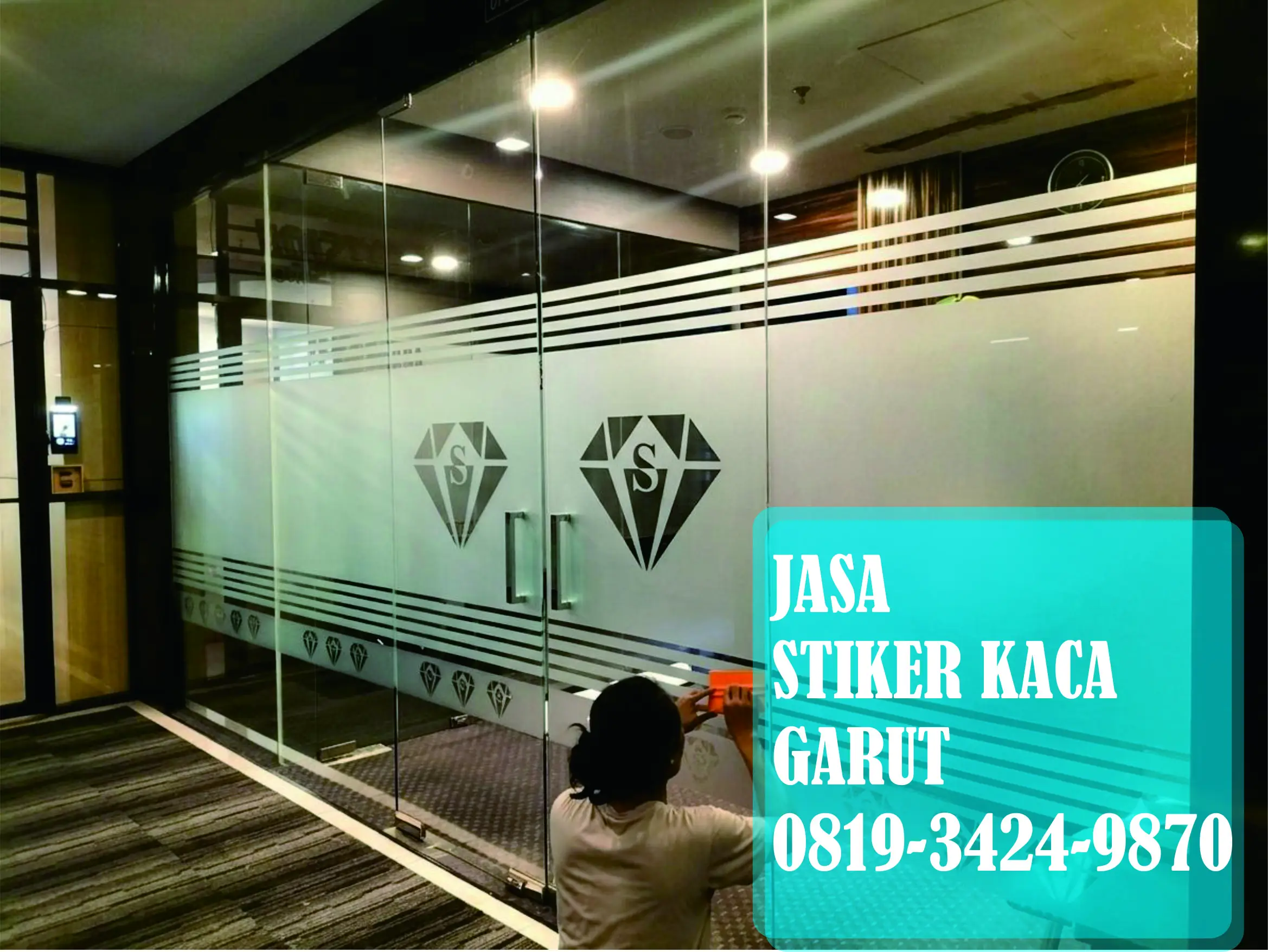 Stiker kaca garut