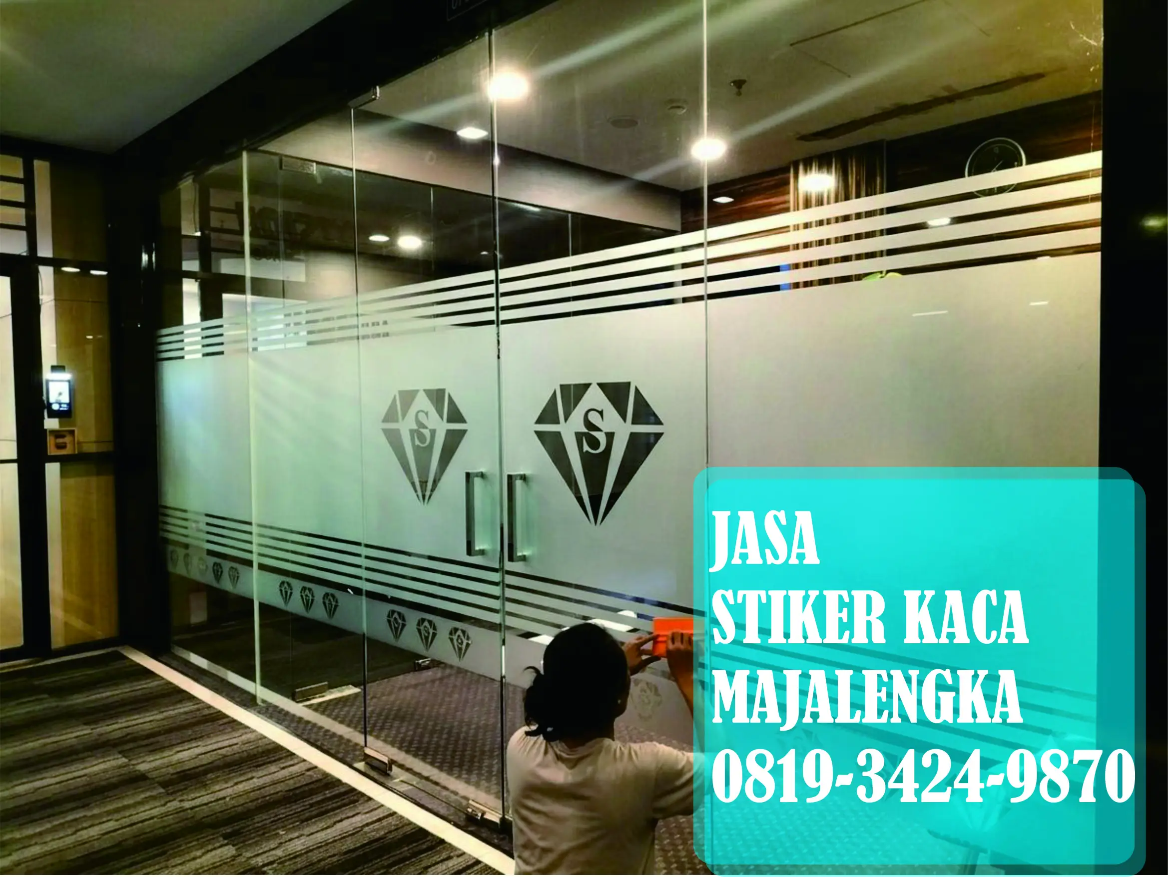 Stiker kaca majalengka