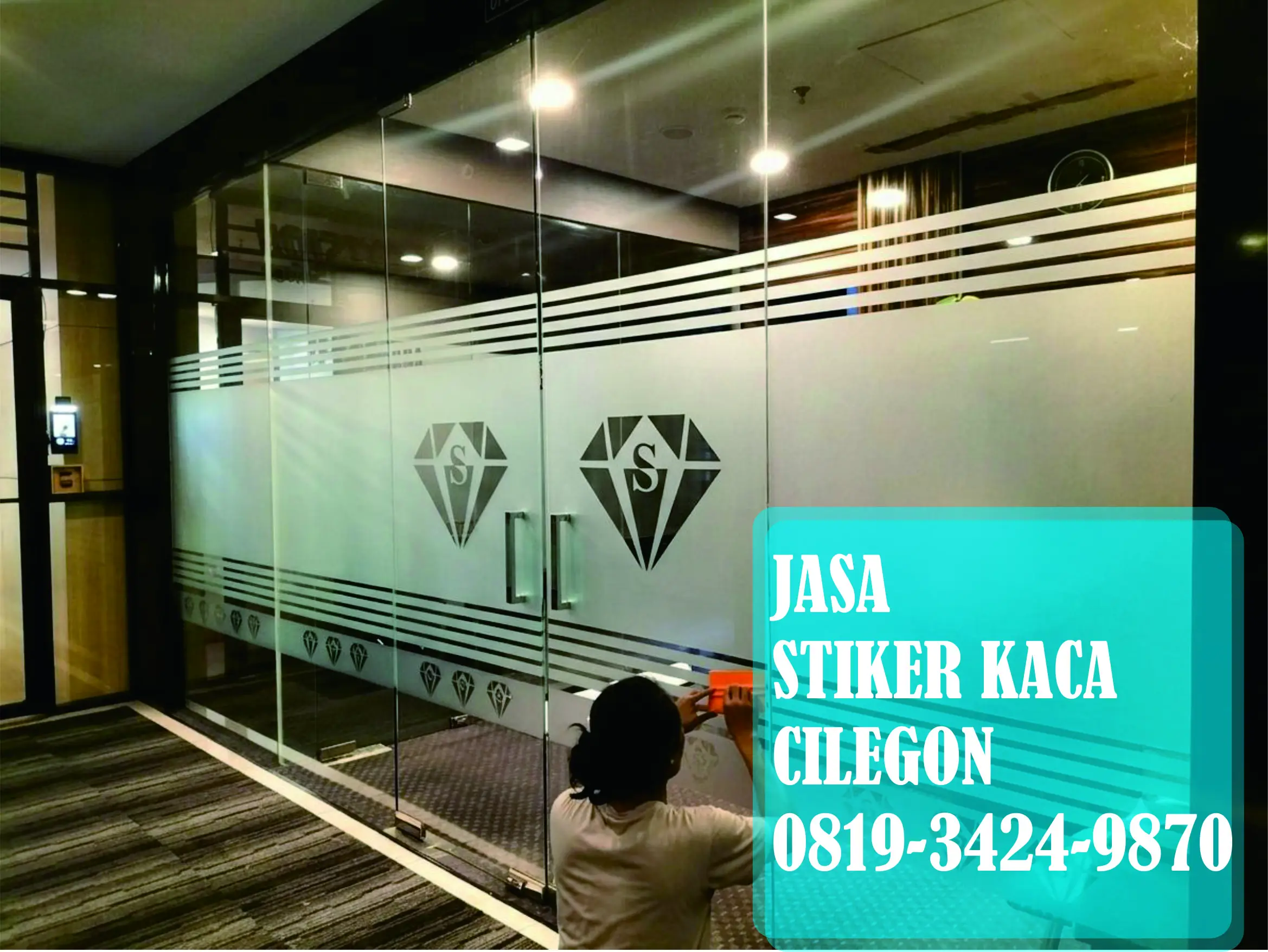 Stiker kaca cilegon
