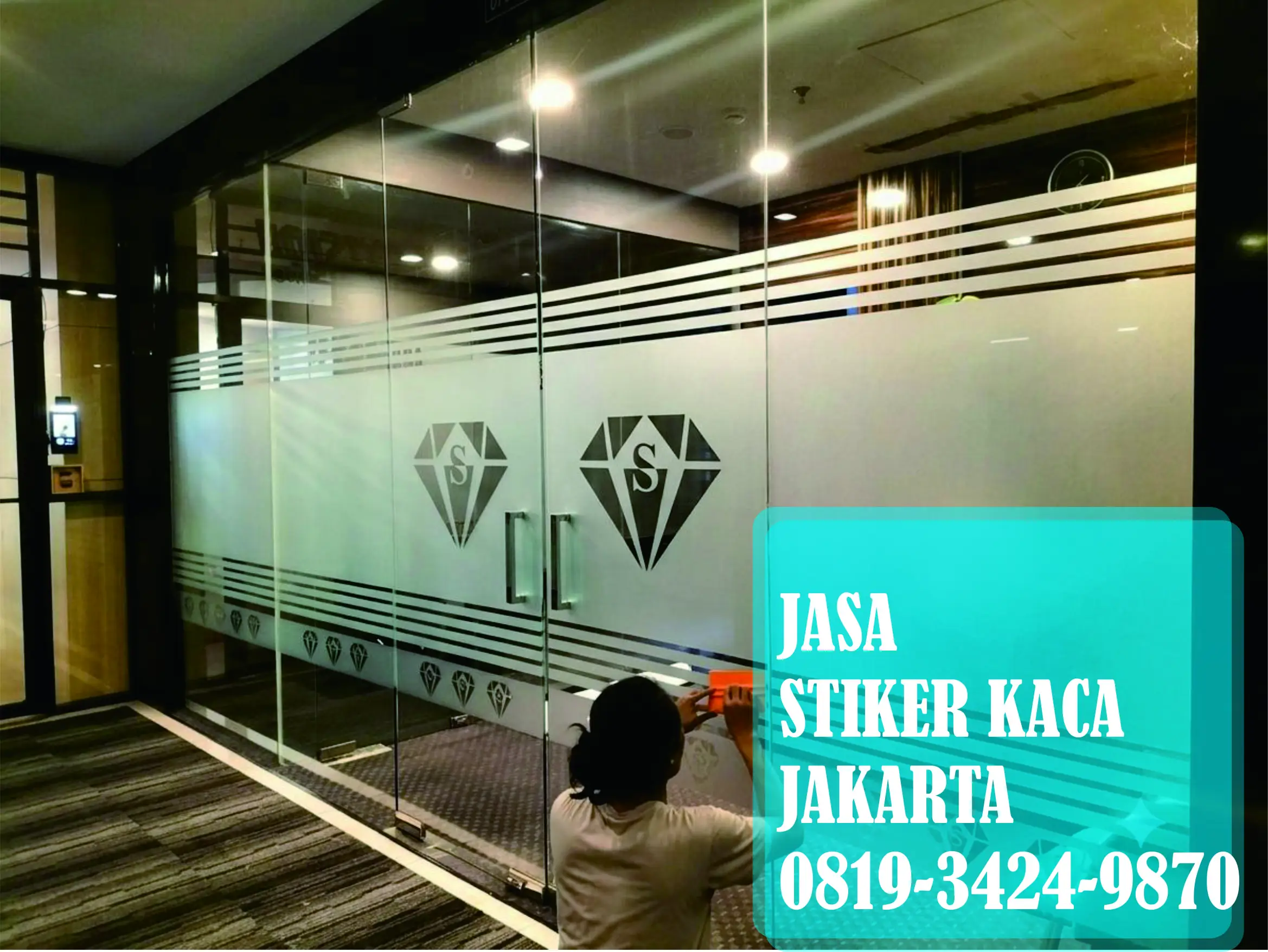 Stiker kaca jakarta
