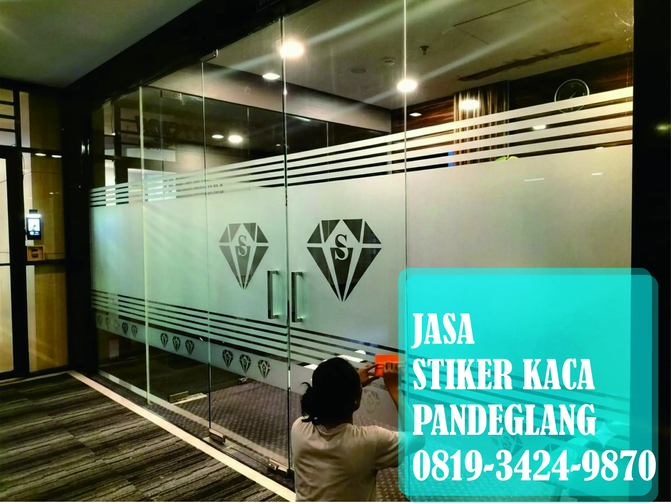 Stiker kaca pandeglang