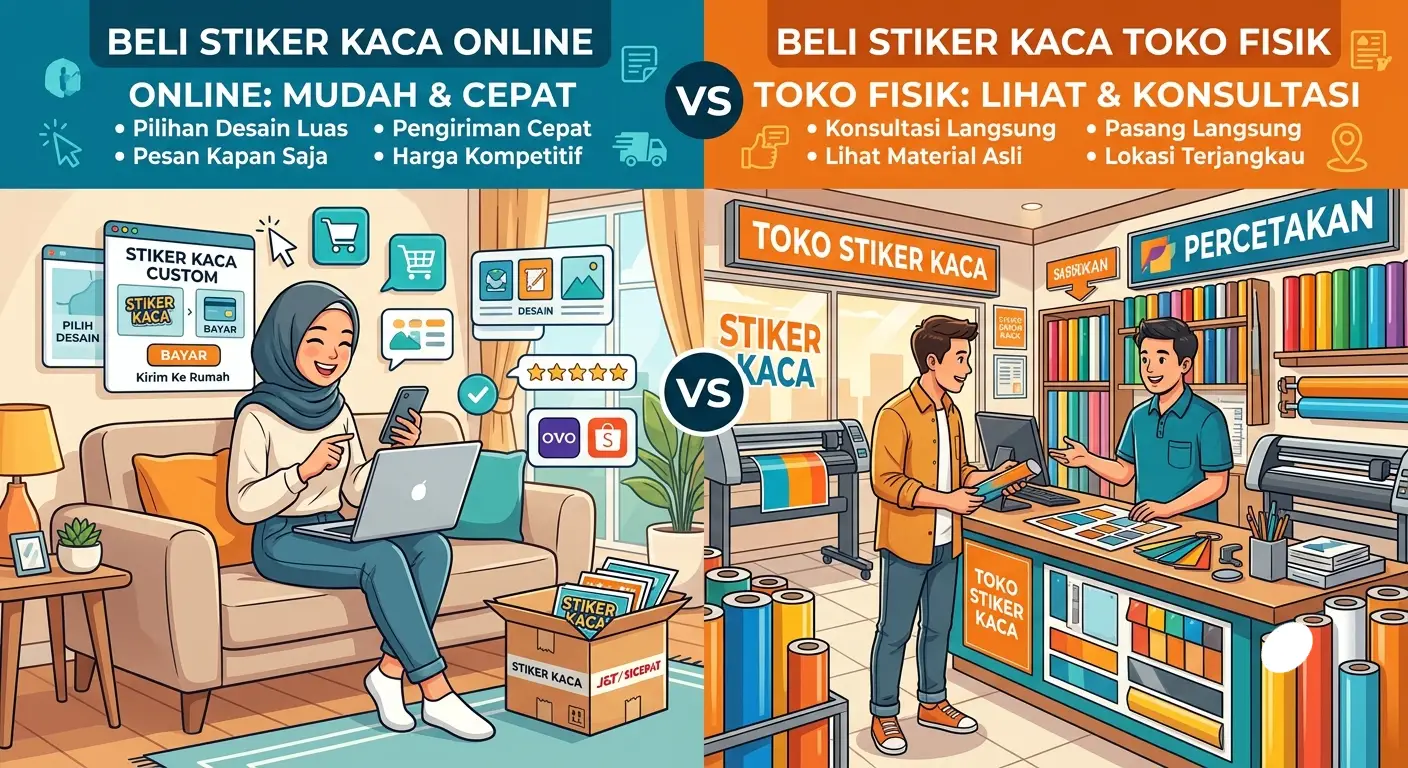 stiker kaca online vs toko fisik