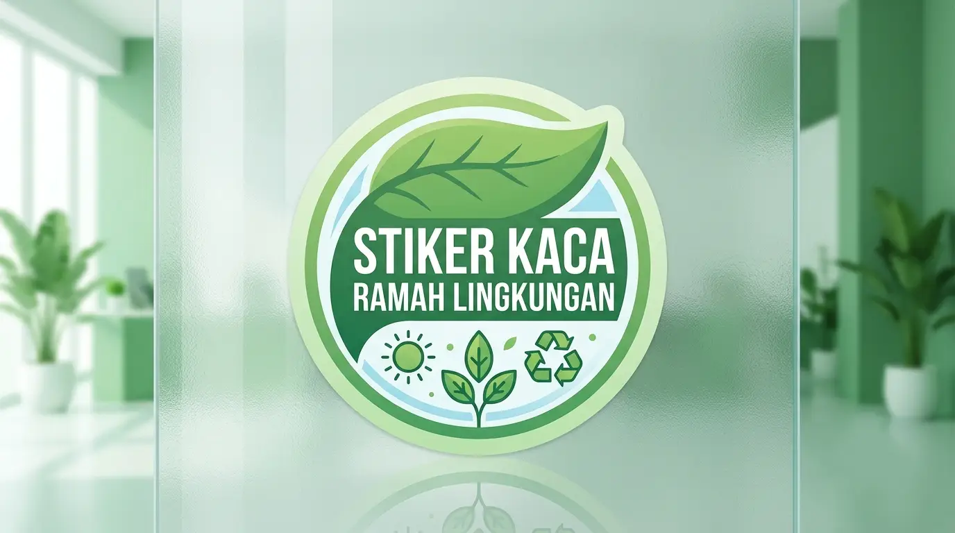 stiker kaca ramah lingkungan